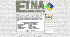 Desktop Screenshot of etnacontracting.com